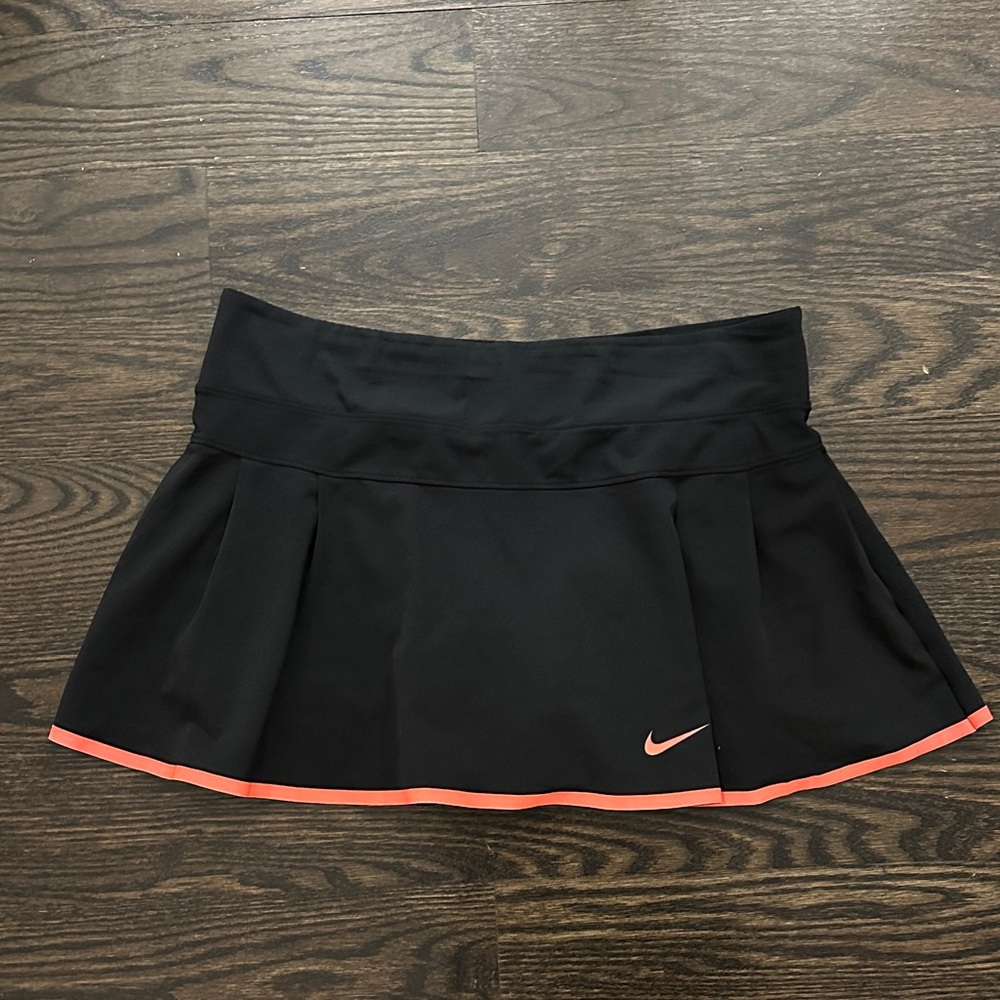 Nike Women's Black Mini Skirt with Coral Trim